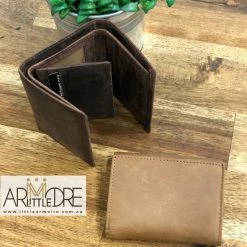 MEN Rugged Hide RH-8195 Sid - Tri Fold Hunter Leather Wallet