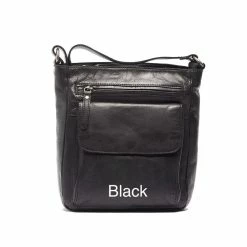 Rugged Hide Nora RH-1235 Unisex Multi Pockets Crossbody Leather Bag