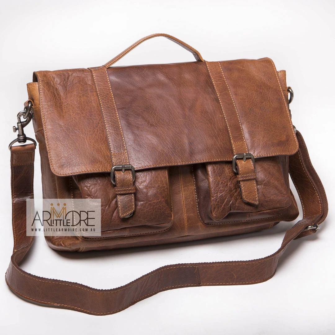 New π Oran Leather Satchel / Laptop Bag Rugged Hide RH-6000 Emerson Classic Laptop Bag π 8 Oran Leather Satchel / Laptop Bag Rugged Hide RH-6000 Emerson Classic Laptop Bag