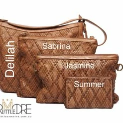 Rugged Hide Summer RH-4405 Medium Zip Weave Design Around Leather Wallet