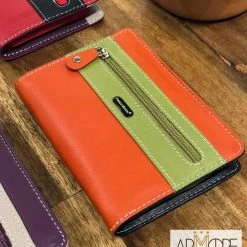 Franco Bonini FB-1814 Small Zip Around Soft Leather Multi Colour Wallet WOMEN