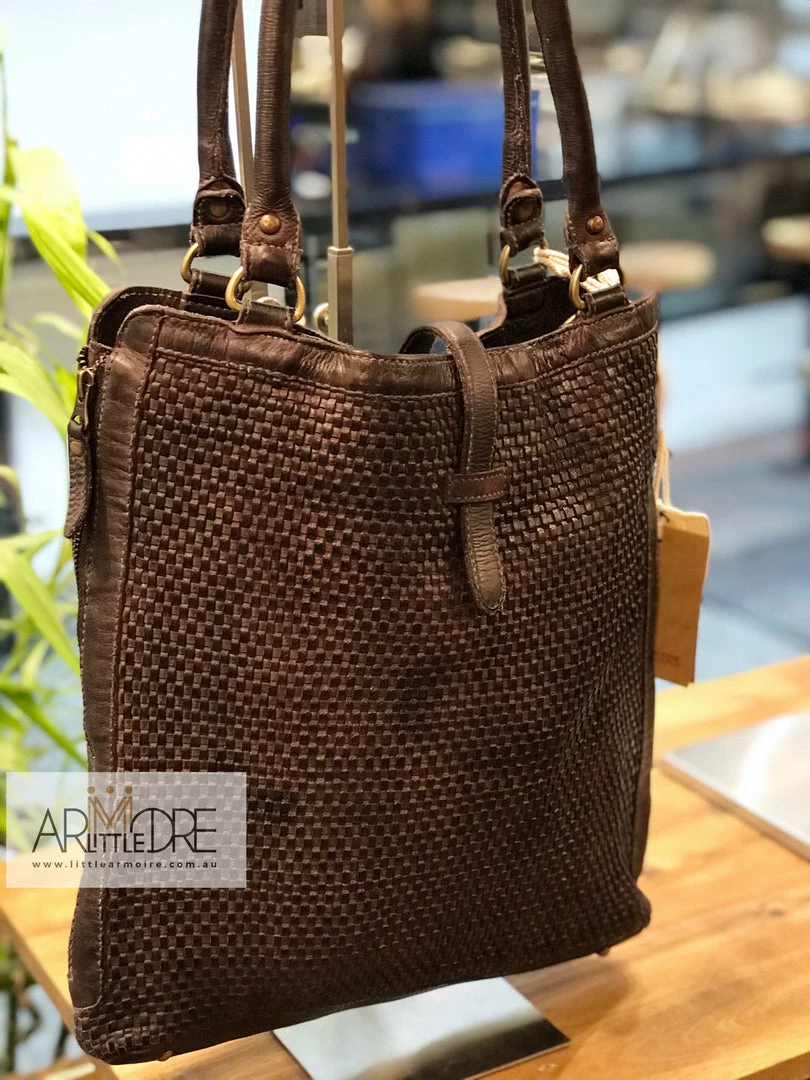 Wholesale π WOMEN Rugged Hide Magnolia RH-2943 Ladies Weave Details Shopper Bag π 3 WOMEN Rugged Hide Magnolia RH-2943 Ladies Weave Details Shopper Bag