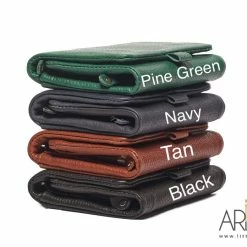 Rugged Hide Joanne RH-8002 Leather Tri-fold Wallet