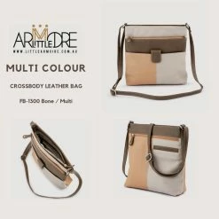 WOMEN Franco Bonini FB-1300 Multi Coloured Large Leather Shoulder / Cross Body Bag