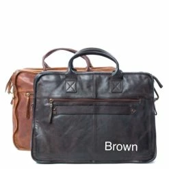 Rugged Hide Cooper RH-5006 Vintage Business Leather Laptop / Document Bag