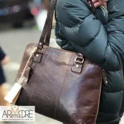 WOMEN Rugged Hide Eva RH-233 Ladies Shoulder Laptop / Tablet Leather Bag