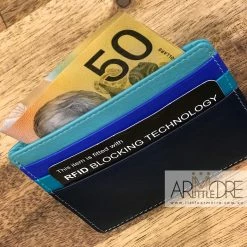 Oran Leather Craig SAF-7202 RFID Protected Leather Card Holder With Window WOMEN