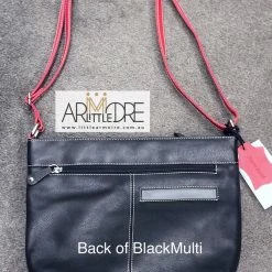 Franco Bonini FB-112 Multi Coloured Top Zip Leather Shoulder Bag WOMEN