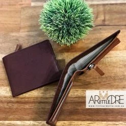 Rugged Hide RH-3181 Two Tone Leather Wallet With Coin