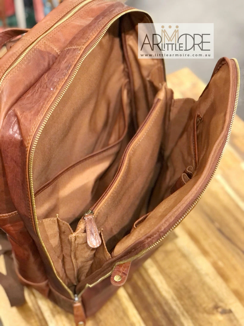 Outlet 😀 Rugged Hide Fox RH-235 Unisex Leather Laptop / Travel 🎒 Backpack 👩 WOMEN 🎁 12 Rugged Hide Fox RH-235 Unisex Leather Laptop / Travel Backpack WOMEN