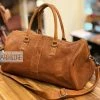 Oran Leather SALE Rugged Hide RH-1302 Leo Leather Overnight Luggage Bag