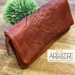Rugged Hide Maeve RH-1979 Soft Leather Ladies Wallet With Weave Design