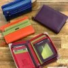 Franco Bonini FB-1814 Small Zip Around Soft Leather Multi Colour Wallet WOMEN