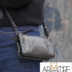 WOMEN Rugged Hide Paola RH-508 Small Ladies Leather Cross Body Wallet Bag