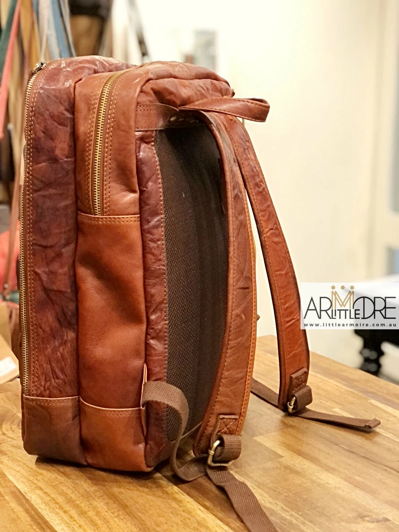 Outlet 😀 Rugged Hide Fox RH-235 Unisex Leather Laptop / Travel 🎒 Backpack 👩 WOMEN 🎁 7 Rugged Hide Fox RH-235 Unisex Leather Laptop / Travel Backpack WOMEN