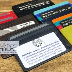 Oran Leather Craig SAF-7202 RFID Protected Leather Card Holder With Window WOMEN