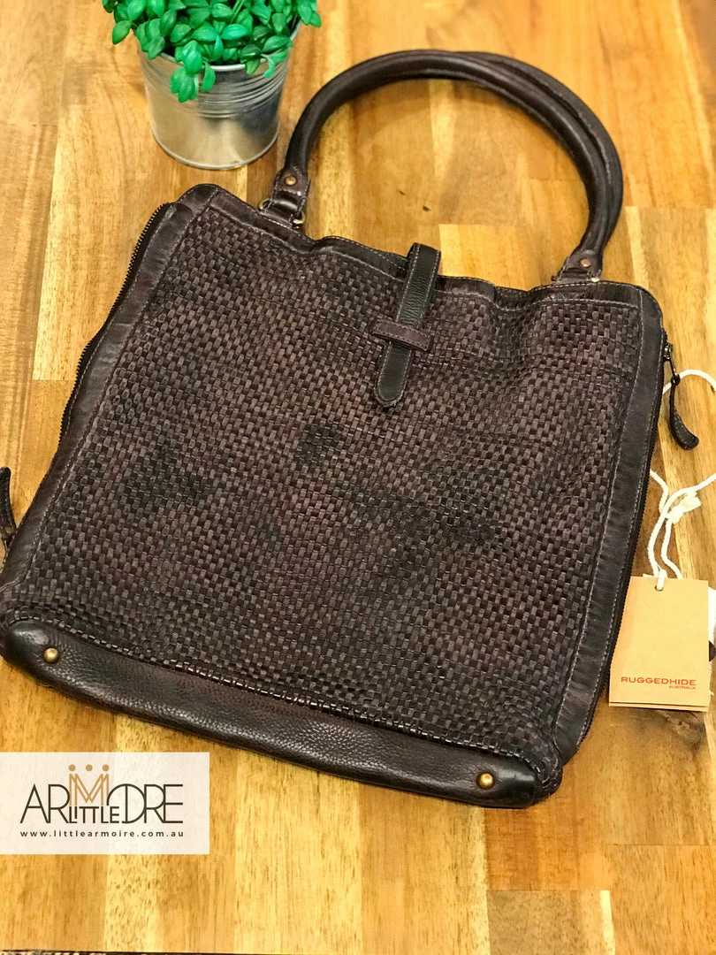 Wholesale π WOMEN Rugged Hide Magnolia RH-2943 Ladies Weave Details Shopper Bag π 15 WOMEN Rugged Hide Magnolia RH-2943 Ladies Weave Details Shopper Bag