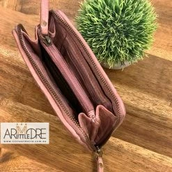 Brand new ⭐ Rugged Hide Pearl RH-2217 Ladies Medium Size Zip Around Lattice Weave Design Wallet 👩 WOMEN 🎁 26 Rugged Hide Pearl RH-2217 Ladies Medium Size Zip Around Lattice Weave Design Wallet WOMEN