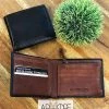 Rugged Hide RH-3181 Two Tone Leather Wallet With Coin