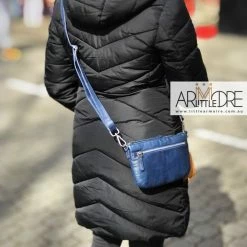 Rugged Hide Marcelle RH-13689 Small Soft Leather Crossbody Leather Pouch Bag