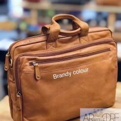 Satchel / Laptop Bag Oran Leather OB-23082 Vince Business Leather Laptop Bag