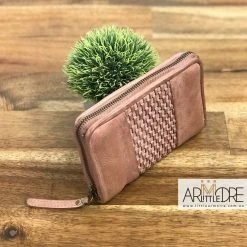 Brand new ⭐ Rugged Hide Pearl RH-2217 Ladies Medium Size Zip Around Lattice Weave Design Wallet 👩 WOMEN 🎁 27 Rugged Hide Pearl RH-2217 Ladies Medium Size Zip Around Lattice Weave Design Wallet WOMEN