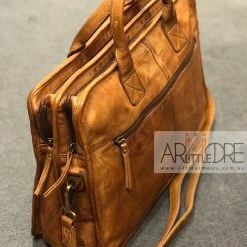 Rugged Hide Cooper RH-5006 Vintage Business Leather Laptop / Document Bag