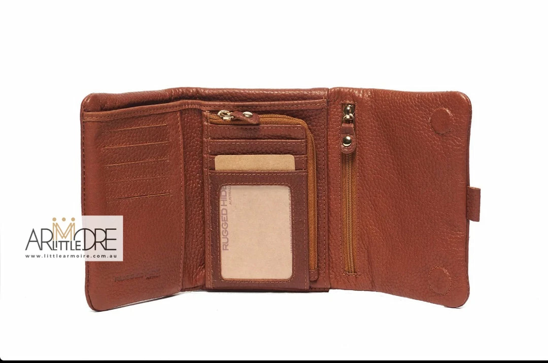 Best Sale 👍 Rugged Hide Joanne RH-8002 Leather Tri-fold Wallet 😍 5 Rugged Hide Joanne RH-8002 Leather Tri-fold Wallet