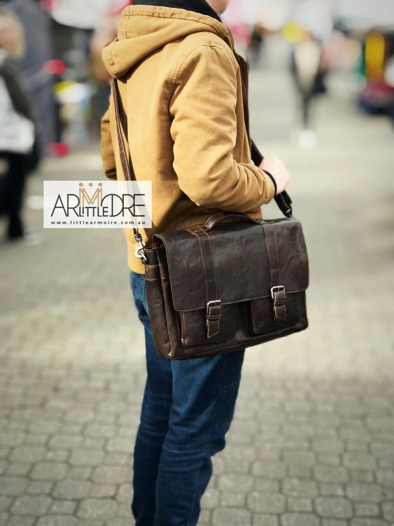 New π Oran Leather Satchel / Laptop Bag Rugged Hide RH-6000 Emerson Classic Laptop Bag π 3 Oran Leather Satchel / Laptop Bag Rugged Hide RH-6000 Emerson Classic Laptop Bag