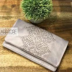 Rugged Hide Maeve RH-1979 Soft Leather Ladies Wallet With Weave Design