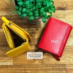 Oran Leather WL-398 Ruby Small Compact Leather Wallet