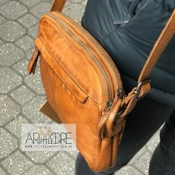 Rugged Hide RH-36136 Divya Woven Compact Cross Body Leather Bag WOMEN