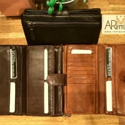 Rugged Hide RH-3030 Nova Press Stud Tab Ladies Leather Wallet WOMEN
