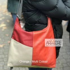 WOMEN Franco Bonini FB-207 Convertible Leather Shoulder Bag / Backpack