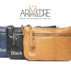 Rugged Hide Marcelle RH-13689 Small Soft Leather Crossbody Leather Pouch Bag