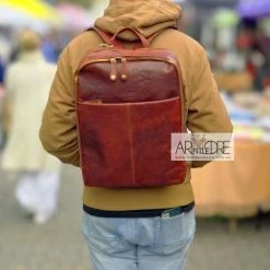 Outlet 😀 Rugged Hide Fox RH-235 Unisex Leather Laptop / Travel 🎒 Backpack 👩 WOMEN 🎁 30 Rugged Hide Fox RH-235 Unisex Leather Laptop / Travel Backpack WOMEN
