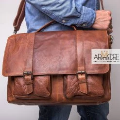 New π Oran Leather Satchel / Laptop Bag Rugged Hide RH-6000 Emerson Classic Laptop Bag π 17 Oran Leather Satchel / Laptop Bag Rugged Hide RH-6000 Emerson Classic Laptop Bag