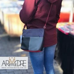 Franco Bonini FB-112 Multi Coloured Top Zip Leather Shoulder Bag WOMEN