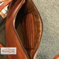 WOMEN Rugged Hide Judy RH-1910 Weave Style Soft Leather Clutch / Sling Bag