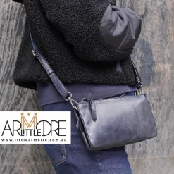 WOMEN Rugged Hide Paola RH-508 Small Ladies Leather Cross Body Wallet Bag