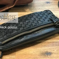 Rugged Hide RH-13997 Bonnie Small Ladies Woven Sling Wallet Clutch Bag