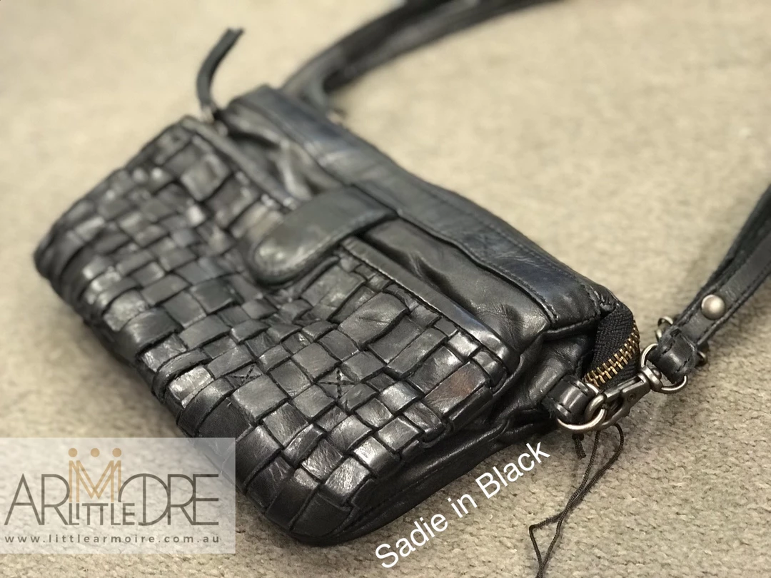 New 🛒 WOMEN Rugged Hide RH-32663 Sadie Ladies Woven Sling Bag And Clutch 🛒 8 WOMEN Rugged Hide RH-32663 Sadie Ladies Woven Sling Bag And Clutch