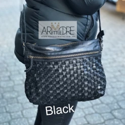 Rugged Hide RH-35557 Maddison Ladies Woven Design Sling Bag WOMEN