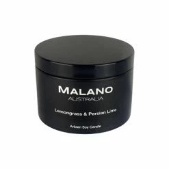 Malano - Made In Tasmania Malano Soy Candle - Lemongrass & Persian Lime
