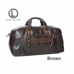 Oran Leather OB-17336 Leather Travel Bag / Luggage