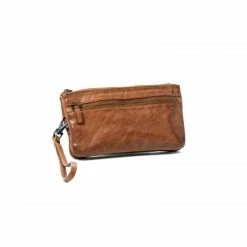 Rugged Hide Beverley RH-16039 Slim Leather Clutch Pouch With Detachable Wrist Strap WOMEN