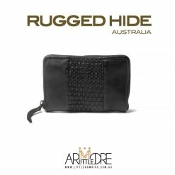Brand new ⭐ Rugged Hide Pearl RH-2217 Ladies Medium Size Zip Around Lattice Weave Design Wallet 👩 WOMEN 🎁 17 Rugged Hide Pearl RH-2217 Ladies Medium Size Zip Around Lattice Weave Design Wallet WOMEN