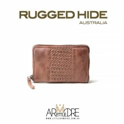Brand new ⭐ Rugged Hide Pearl RH-2217 Ladies Medium Size Zip Around Lattice Weave Design Wallet 👩 WOMEN 🎁 19 Rugged Hide Pearl RH-2217 Ladies Medium Size Zip Around Lattice Weave Design Wallet WOMEN