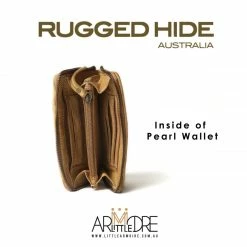 Brand new ⭐ Rugged Hide Pearl RH-2217 Ladies Medium Size Zip Around Lattice Weave Design Wallet 👩 WOMEN 🎁 21 Rugged Hide Pearl RH-2217 Ladies Medium Size Zip Around Lattice Weave Design Wallet WOMEN