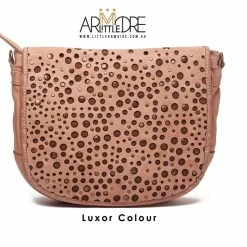 SALE Rugged Hide Lainie RH-2517 Crossbody Bag With Studs And Laser Cuts Design